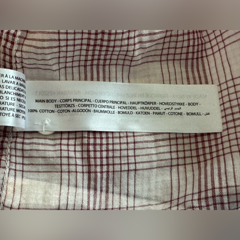 Ariat Western Shirt Red/White Plaid Cotton Button Up. Women’s Large Long sleeve‎ - Picture 6 of 7